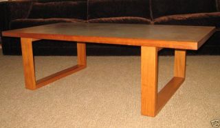 Danish Modern Mid Century Checkerboard Teak Coffee Table Bench Poul Cadovius Big photo