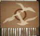 Mid Century Flying Birds Sea Gull Sun Wall Art Textile Mid-Century Modernism photo 5