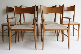Mid Century Modern Paul Mccobb Dining Chairs For Calvin Furniture Co.  (6) photo