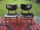 Modern Mid Century Signed Thonet Wide Seat Pr 2 Chair S Orig Vintage Fabric 1900-1950 photo 9
