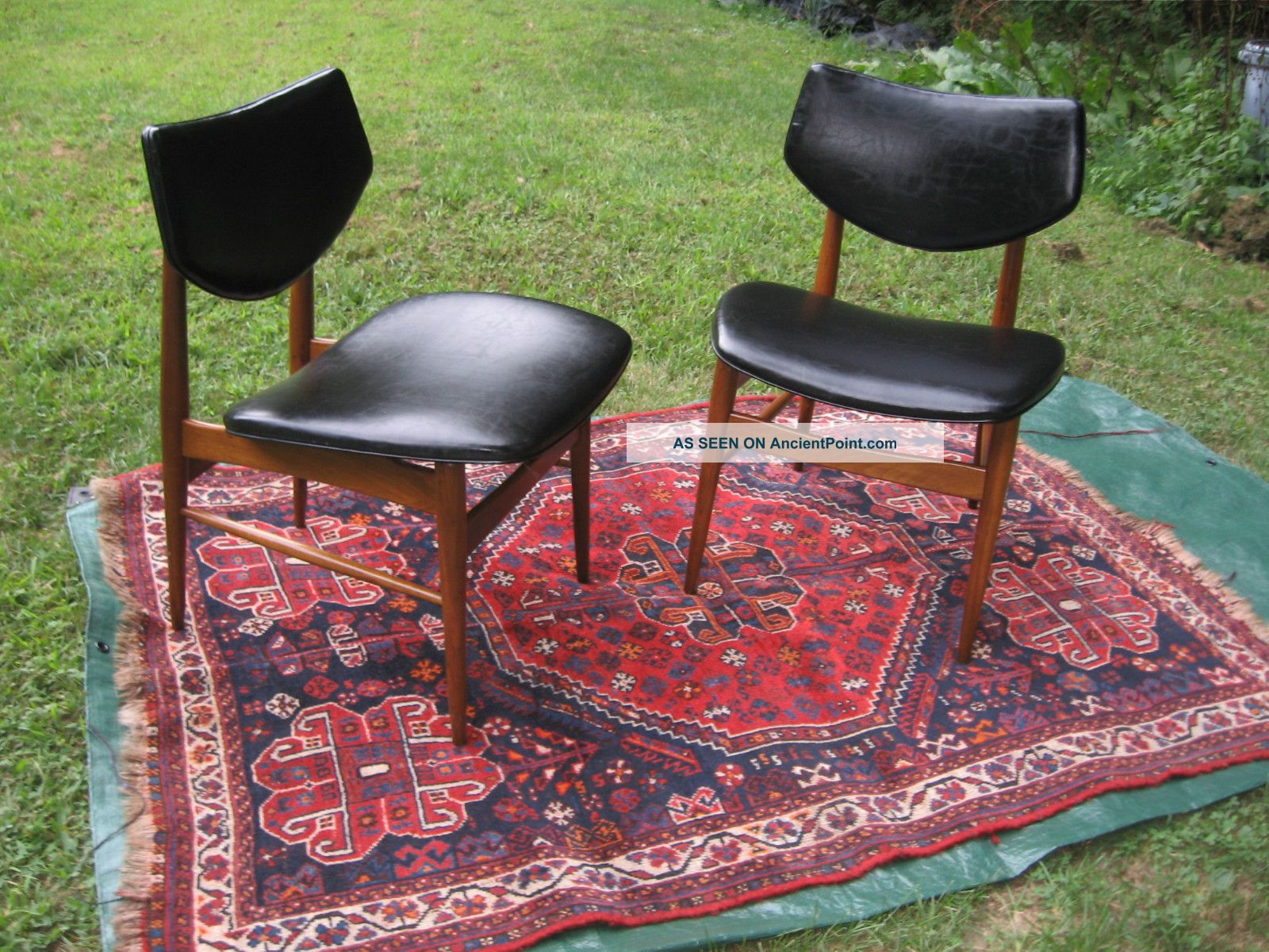 Modern Mid Century Signed Thonet Wide Seat Pr 2 Chair S Orig Vintage Fabric 1900-1950 photo
