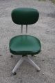 Vintage Industrial Era / Mid Century Modernism Adjustable Metal Swivel Chair 1900-1950 photo 2