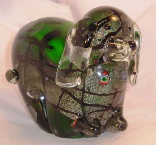 Fabulous Vintage Murano Italian Art Glass Dog Q21 photo