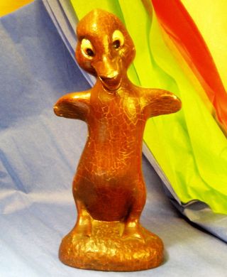 Vintage Italian Duck Figure Statue B23 photo