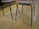 Vintage Mid Century Modern Cast Iron Parlor Chairs Post-1950 photo 9
