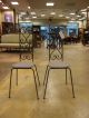 Vintage Mid Century Modern Cast Iron Parlor Chairs Post-1950 photo 1