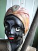Rare Vintage Signed1949 Black Face Genie Lamps Mid-Century Modernism photo 9