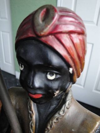 Rare Vintage Signed1949 Black Face Genie Lamps photo