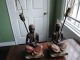 Rare Vintage Signed1949 Black Face Genie Lamps Mid-Century Modernism photo 1