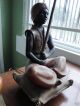 Rare Vintage Signed1949 Black Face Genie Lamps Mid-Century Modernism photo 3