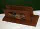 Mid Century Copper Enamel Wood Letter Napkin Holder Mid-Century Modernism photo 5