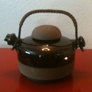 Mid Century Pottery - Nittsjo Of Sweden - Tho - Thomas Hellstrom Scandinavian Kettle photo