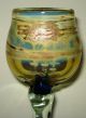Mid Century Modern Vernon Brejcha Blown Studio Art Glass Wine Goblet Signed 1 Mid-Century Modernism photo 1