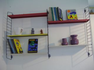 Tomado Double Pocket Shelf Red Yellow And White 37.  4 X 24 