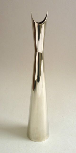 Lino Sabattini Silver Plated Cardinale Vase.  Christofle,  France.  1950s photo