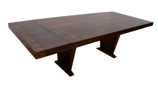Mid Century Modern Long Dining Table Hollywood Regency Paul Frankl Era photo