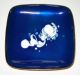 Vtg Mid Century Modern Leon Statham Enamel Copper Bowl Tray Signed Hand Painted Mid-Century Modernism photo 3
