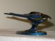 Mid Century Israel Brass Blue Enamel Fish Nut Cracker Mid-Century Modernism photo 3