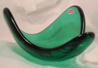 Larger Vintage Blenko Hand Craft Bowl Q19 photo