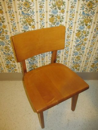 Myrtle Desk Company Mid Century Modern Maple Chair High Point North Carolina photo