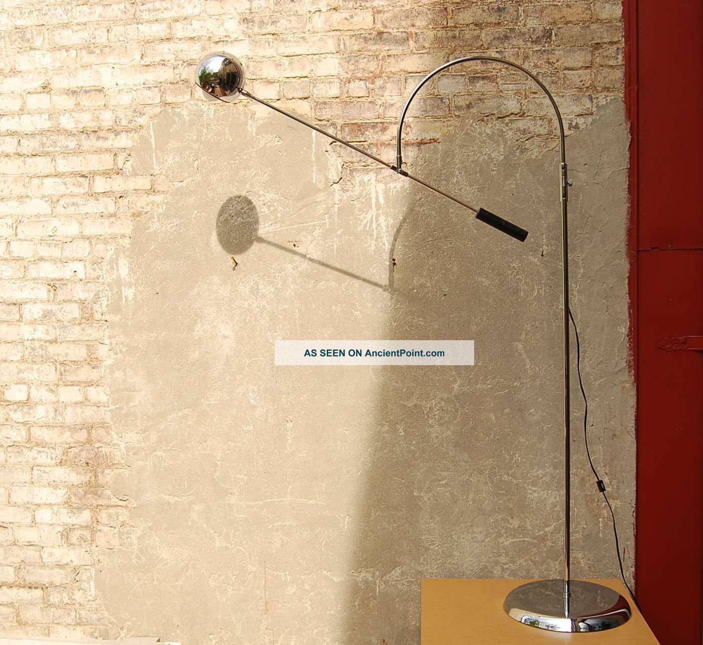 Sonneman Orbiter Floor Lamp Signed Mid Century Modern Mid-Century Modernism photo