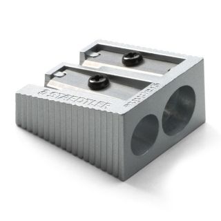 Cast Aluminum Double Pencil Sharpener New Staedtler photo