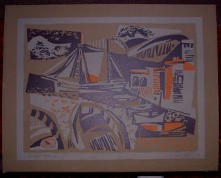 Curtis Fields Pochoir Or Serigraph,  1953,  