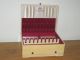 Oak Satin Velvet Lined Drawer Rogers Bros Flatware Silver Box Chest Mid Century Mid-Century Modernism photo 2