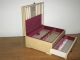 Oak Satin Velvet Lined Drawer Rogers Bros Flatware Silver Box Chest Mid Century Mid-Century Modernism photo 3