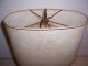 Vintyage Mid - Century Crackle Pottery Lamp W/ Fiberglass Shade Mid-Century Modernism photo 2