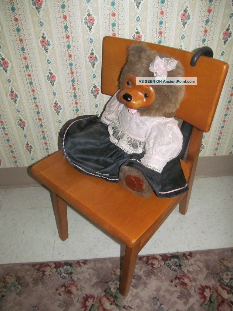 Myrtle Desk Co.  Mid Century Modern Maple Library Chair Nebraska State College Mid-Century Modernism photo