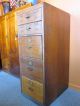 Arts & Crafts Mission Oak 5 - Drawer Library Style File Cabinet C1900 - 1910 1900-1950 photo 1