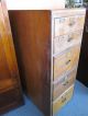 Arts & Crafts Mission Oak 5 - Drawer Library Style File Cabinet C1900 - 1910 1900-1950 photo 2