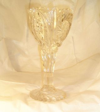 Vintage Wonderful Eapg Pittsburgh Glass Vase Centerpiece D8 photo