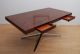 Florence Knoll Small Rosewood Desk Chrome Plated Legs Mid Century Modern Post-1950 photo 10