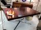 Florence Knoll Small Rosewood Desk Chrome Plated Legs Mid Century Modern Post-1950 photo 1