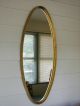 Hollywood Regency Draper Parzinger Era La Barge Gold Leaf Oval Italian Mirror Mirrors photo 1