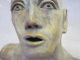Terracotta Mid Century Modern Bust Head Sculpture - Great Artwork - Detailed Mid-Century Modernism photo 9