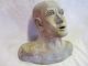Terracotta Mid Century Modern Bust Head Sculpture - Great Artwork - Detailed Mid-Century Modernism photo 1