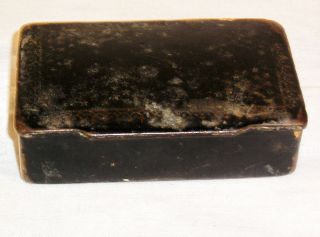 Antique Paper Mache Hp Snuffbox J3 photo