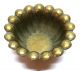 Pair Of Modernist Egidio Casagrande Hammered Brass Flower Bowls - Italy Metalware photo 2