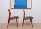Mid Century Modern Pair Of Italian Mahogany Chairs Sculptural Shape Leggera Mid-Century Modernism photo 1