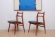 Mid Century Modern Pair Of Italian Mahogany Chairs Sculptural Shape Leggera Mid-Century Modernism photo 7