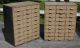 Stunning Pair Of Modernism Industrial Metal Cabinets Each Has 27 Drawers 1900-1950 photo 1
