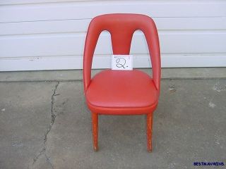 Rare Shelby Williams Retro Modern Mid - Century Danish Machine Age Orange Chair 2 photo