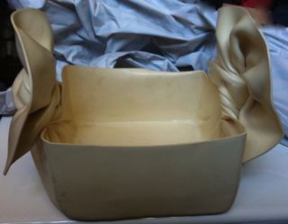 1970 Pop Art Signed Bowl Sculpture Hand Made Modern Won Ton Wrapper Handcrafted photo