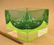 1960s Murano Sommerso Geode Cube Bowl Italian Art Glass Mandruzzato Poli Italy Mid-Century Modernism photo 1