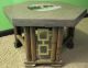 Mid Century Tiki Rattan Asian Enamel Side End Table Mid-Century Modernism photo 4