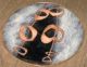 Mid Century Tiki Rattan Asian Enamel Side End Table Mid-Century Modernism photo 5