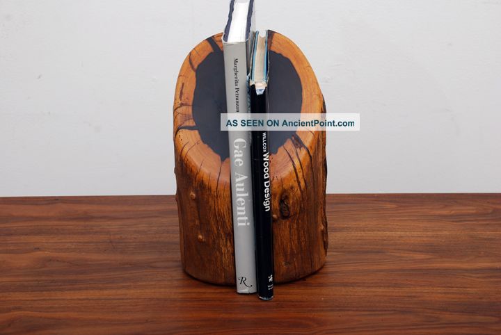 Mid Century Modern Cocobolo Bookends Solid Wood Mid-Century Modernism photo
